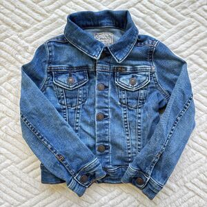 Polo Ralph Lauren Kids Size 3T Blue Denim Trucker Jacket Jean Coat Classic Top